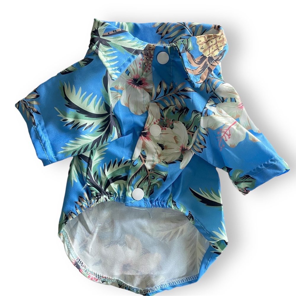 Hawaiian Dog / Cat Shirt For Small Dog Clothes - Chihuahua, Yorkshire, Puppy - Picture 2 of 5